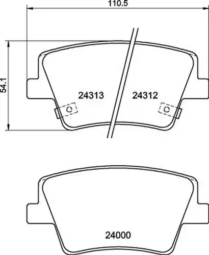 накладки BREMBO P 30 117