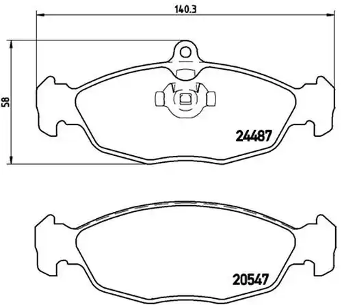 накладки BREMBO P 36 017
