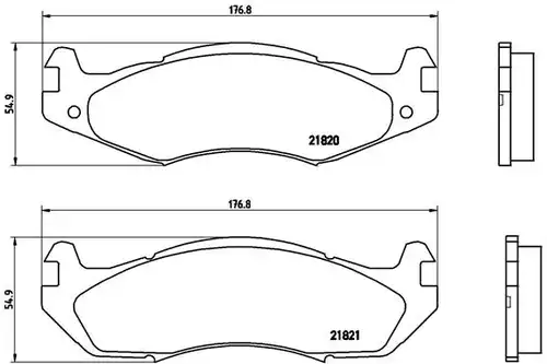 накладки BREMBO P 37 001