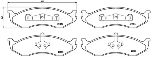 накладки BREMBO P 37 004