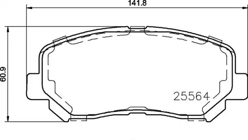 накладки BREMBO P 37 019