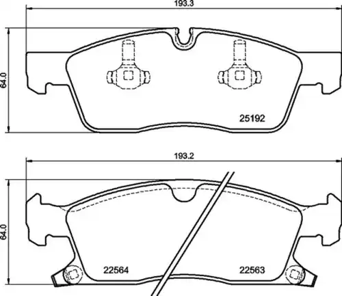 накладки BREMBO P 37 027