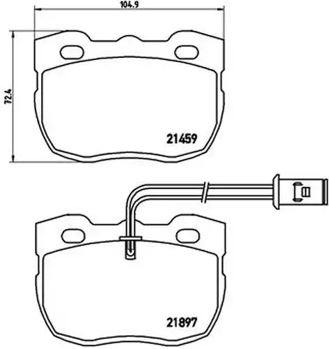 накладки BREMBO P 44 004