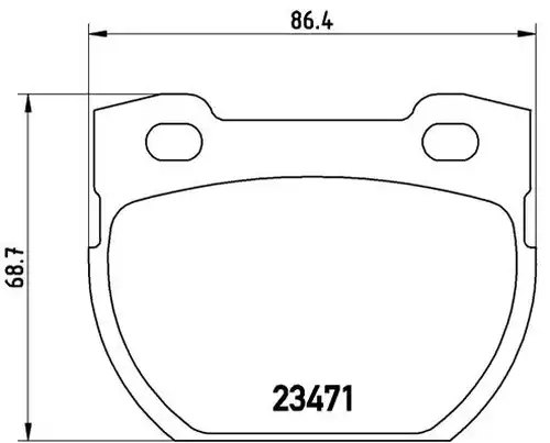 накладки BREMBO P 44 007