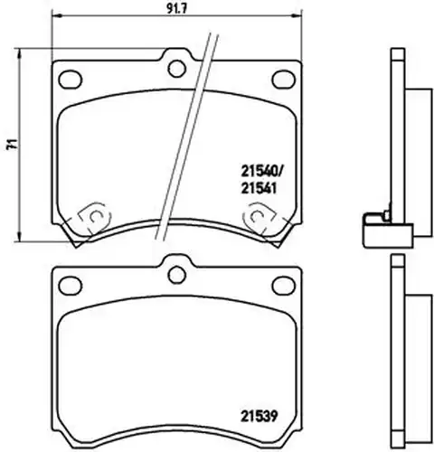 накладки BREMBO P 49 011