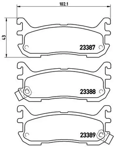 накладки BREMBO P 49 021