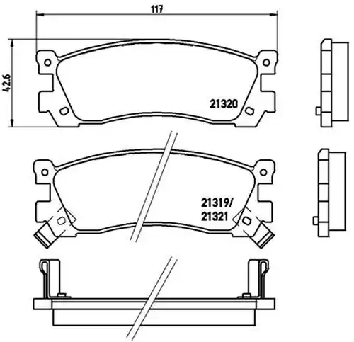накладки BREMBO P 49 025