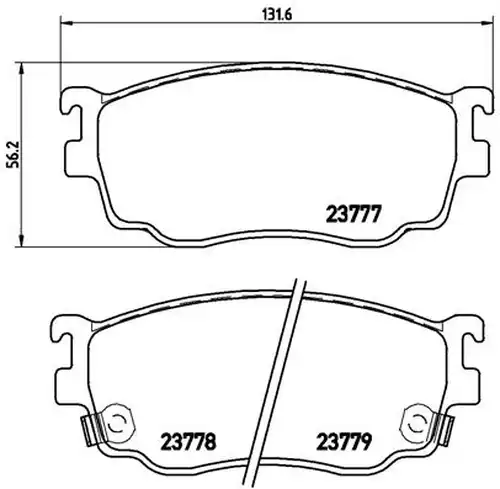 накладки BREMBO P 49 026