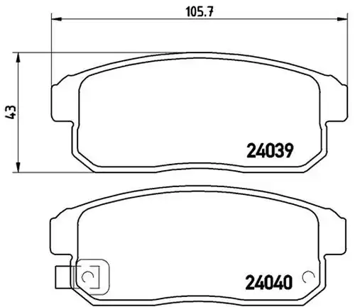 накладки BREMBO P 49 035