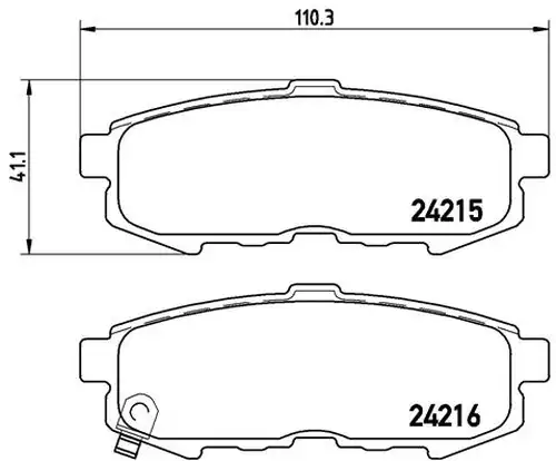 накладки BREMBO P 49 042