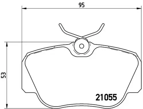 накладки BREMBO P 50 011