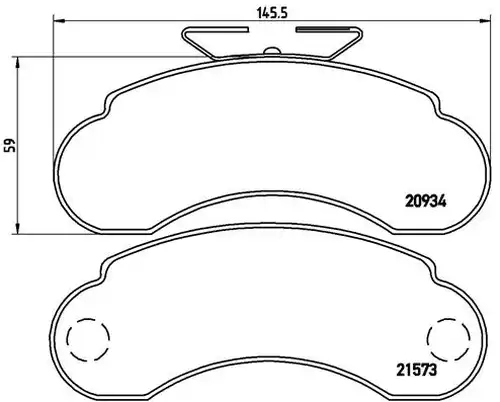 накладки BREMBO P 50 021