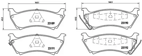 накладки BREMBO P 50 040