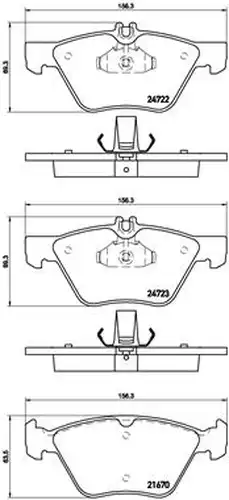 накладки BREMBO P 50 075