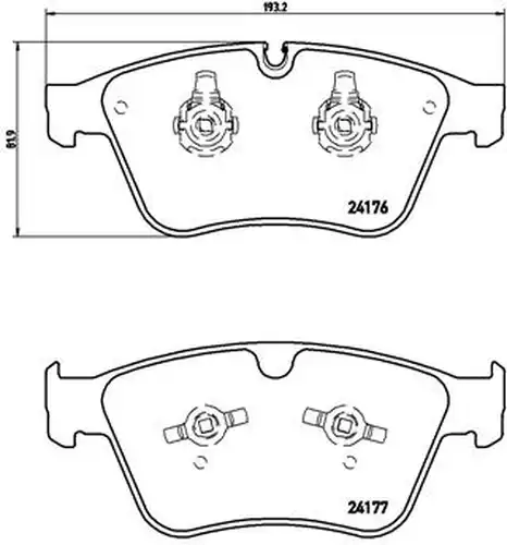 накладки BREMBO P 50 105