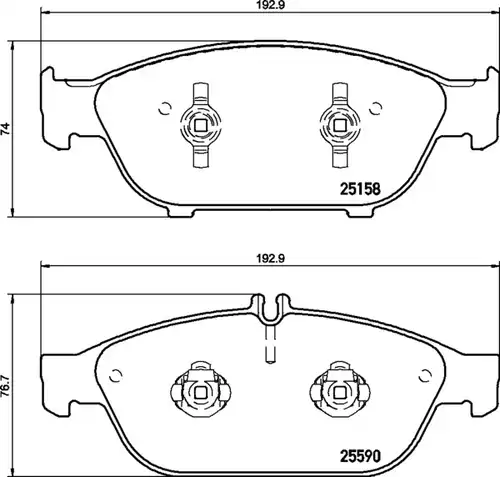 накладки BREMBO P 50 106