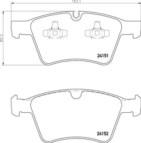 накладки BREMBO P 50 115