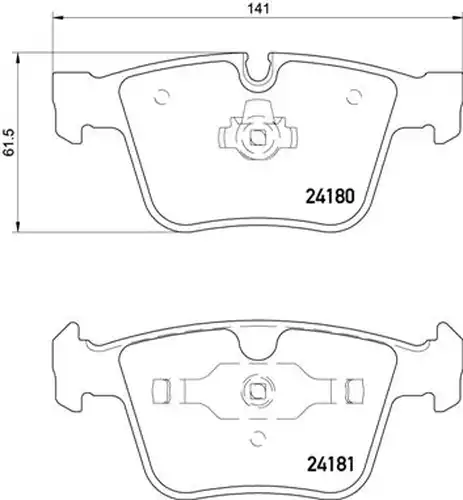 накладки BREMBO P 50 116