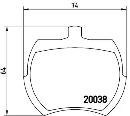 накладки BREMBO P 52 002