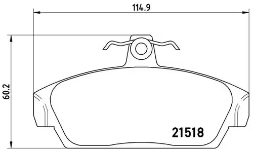 накладки BREMBO P 52 015