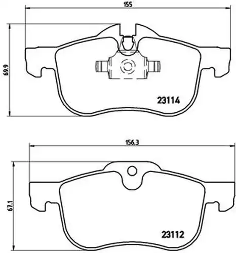 накладки BREMBO P 52 017