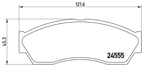 накладки BREMBO P 52 019