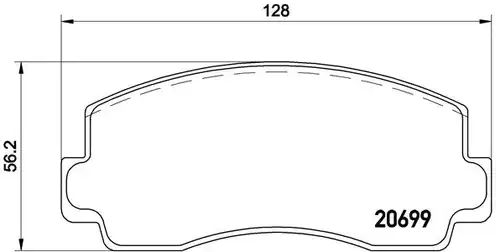 накладки BREMBO P 54 002