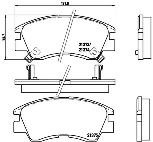накладки BREMBO P 54 008