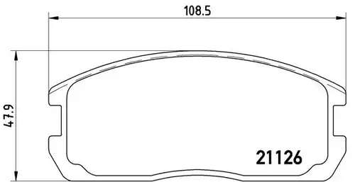 накладки BREMBO P 54 009