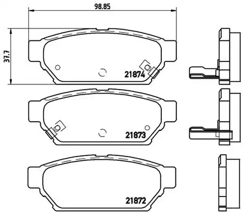 накладки BREMBO P 54 016