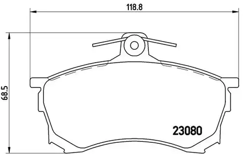 накладки BREMBO P 54 021
