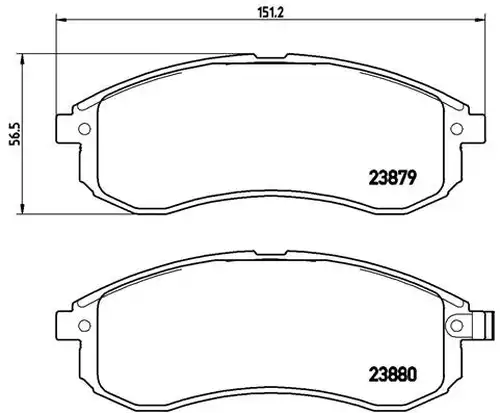 накладки BREMBO P 54 033