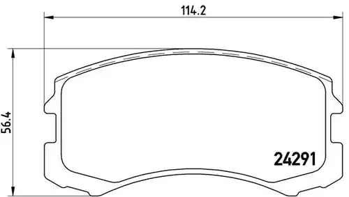 накладки BREMBO P 54 041