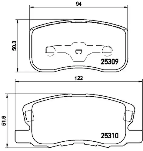 накладки BREMBO P 54 046