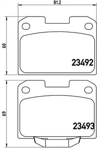 накладки BREMBO P 54 048
