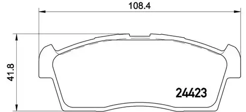 накладки BREMBO P 54 049