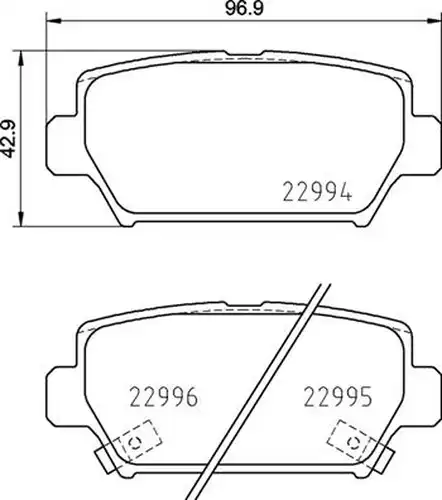 накладки BREMBO P 54 062