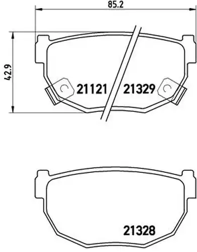 накладки BREMBO P 56 010