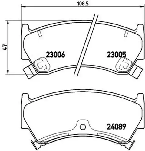 накладки BREMBO P 56 026