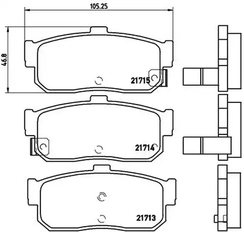 накладки BREMBO P 56 029
