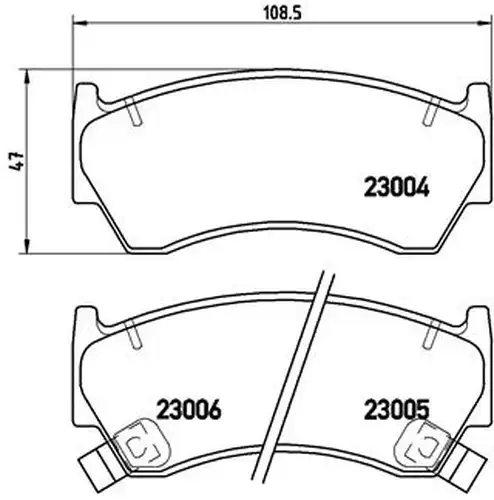 накладки BREMBO P 56 033