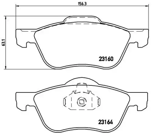 накладки BREMBO P 56 037
