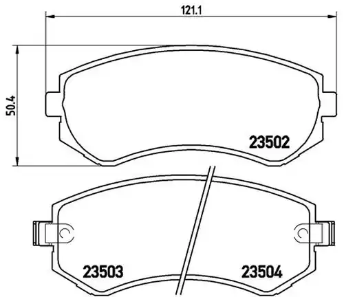 накладки BREMBO P 56 039