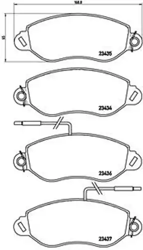 накладки BREMBO P 56 042
