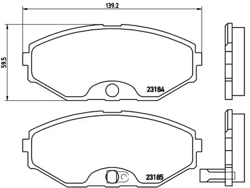 накладки BREMBO P 56 045