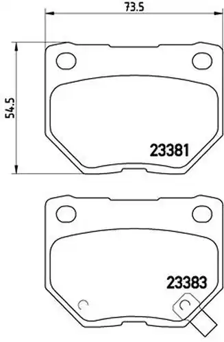 накладки BREMBO P 56 054