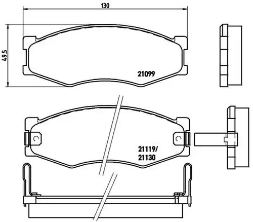 накладки BREMBO P 56 056