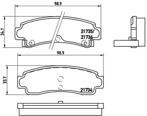 накладки BREMBO P 56 063