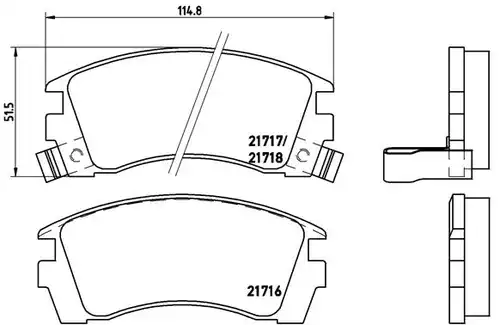 накладки BREMBO P 56 064