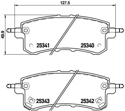 накладки BREMBO P 56 082